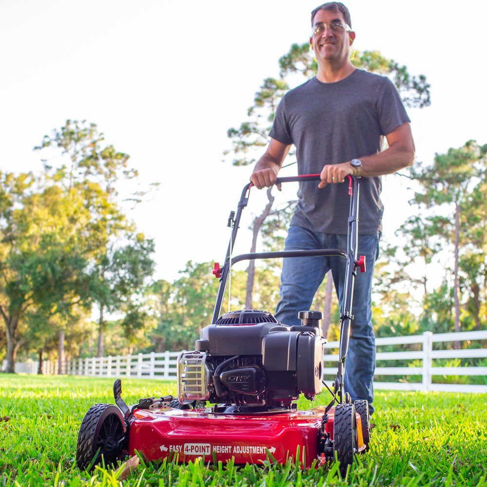 20-Inch 125Cc Gas Push Mower with Briggs &amp; Stratton Engine